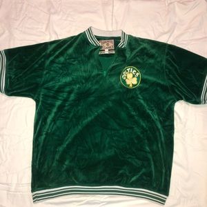 Vintage Boston Celtics Velour Warm-up